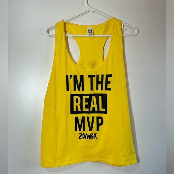 ZUMBA ZUMBA INSTRUCTOR RACERBACK YELLOY IN SIZE XXL - Picture 3 of 5